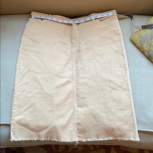 Stretch corduroy skirt